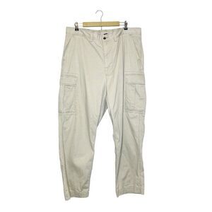 Vintage 90s Y2K Polo Ralph Lauren Khaki Cargo Pants Mens 40X30 Flat Front
